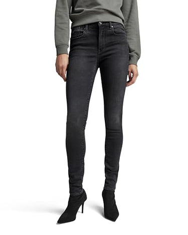 G-STAR Damen Lhana Skinny Jeans, Grau (Worn in Black Onyx D19079-C910-C942), 23W / 30 im Sale
